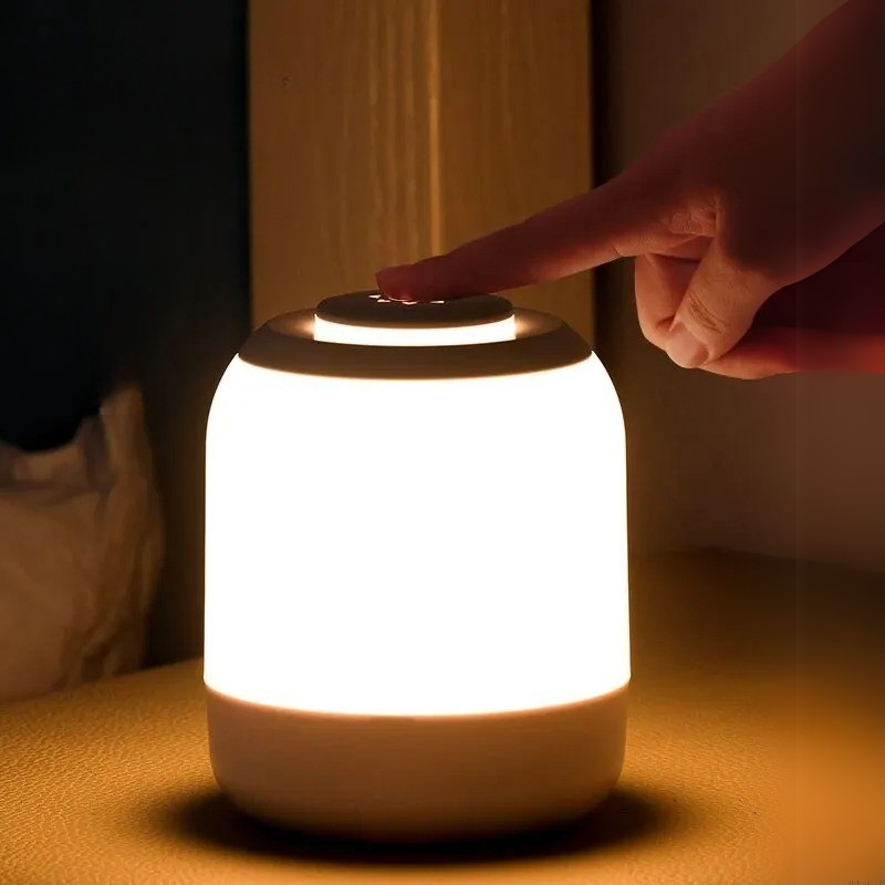 Luminária Touch LED AuroraLux – Iluminação inteligente para suas noites mais tranquilas